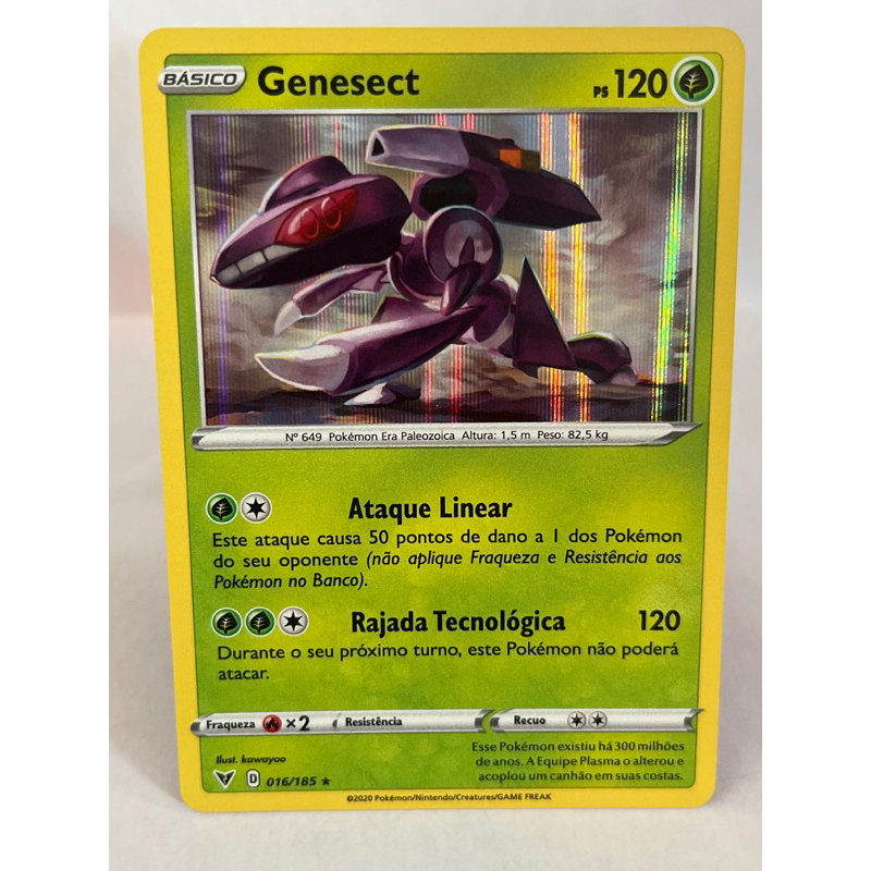 Carta Pokémon Genesect Gx Lendário + Brindes