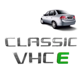 Kit 2 Peças Emblema Letreiro Classic mais VHC E 2008 Acima Peça Cromada Fita 3m