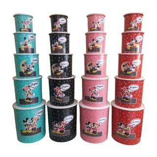 Jogo Mantimento Mickey Redondo Plástico