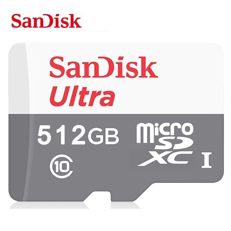 Cartão de Memória 512gb SanDisk Branco micro sdxc + Adaptador Shopee