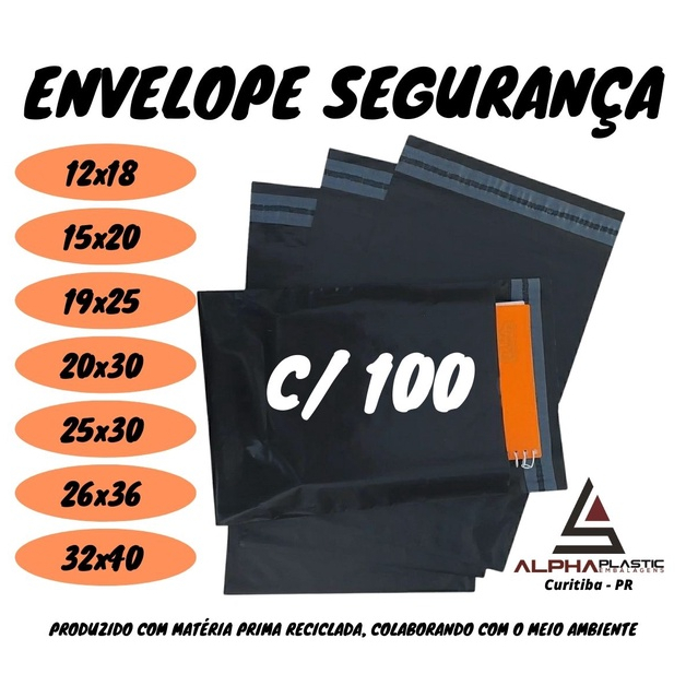 Envelope de Segurança 12x18 Liso