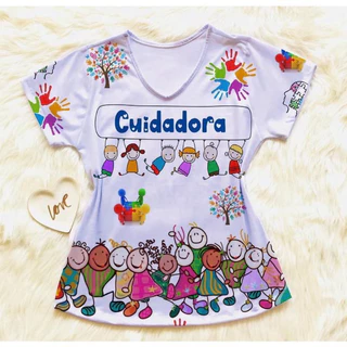 Camiseta T-shirt Cuidadora Feminina blusa