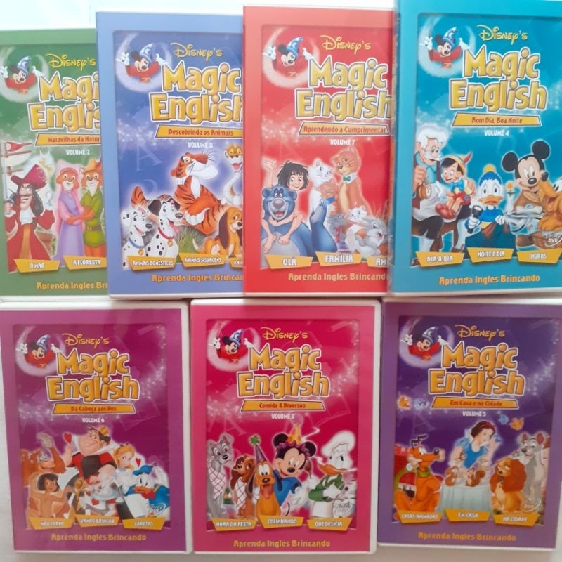 Disney Classicos Magic English Dvd lote coleção original 7