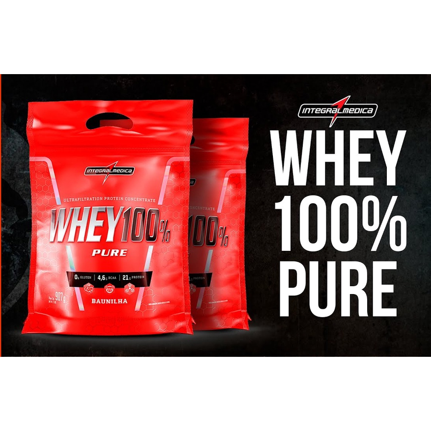 Whey Protein 100% Pure 907gr (Sem Soja) – IntegralMédica
