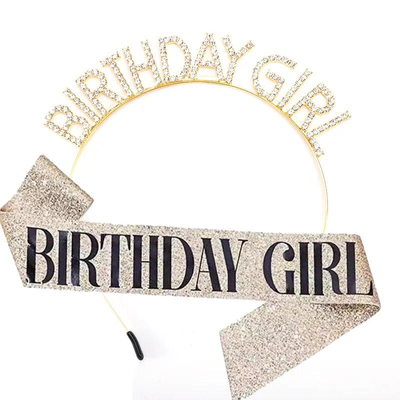 TOBATOBA It's My Birthday Sash Diadema e corona di compleanno