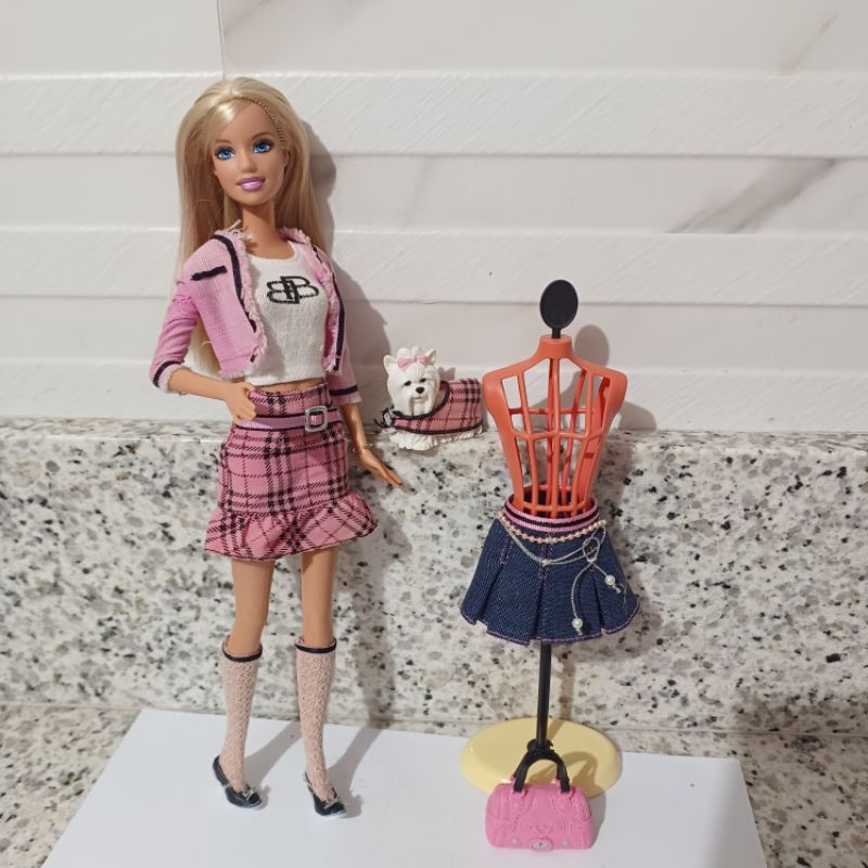 Boneca Barbie Color your world pink Shopee Brasil