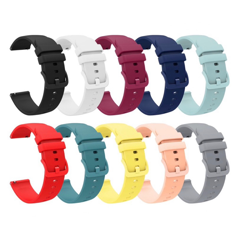 Pulseira 22mm Silicone Dois Fecho Amazfit Gtr, Stratos, Samsung Galaxy, Blitzwolf HL3