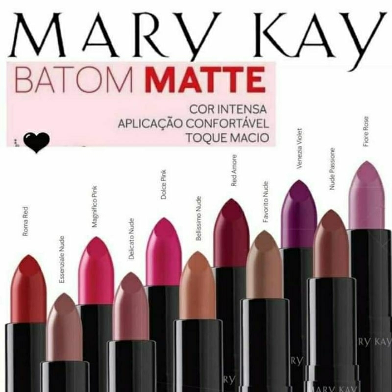 Batom Matte Mary Kay ( Validade 2024,2025) Shopee Brasil