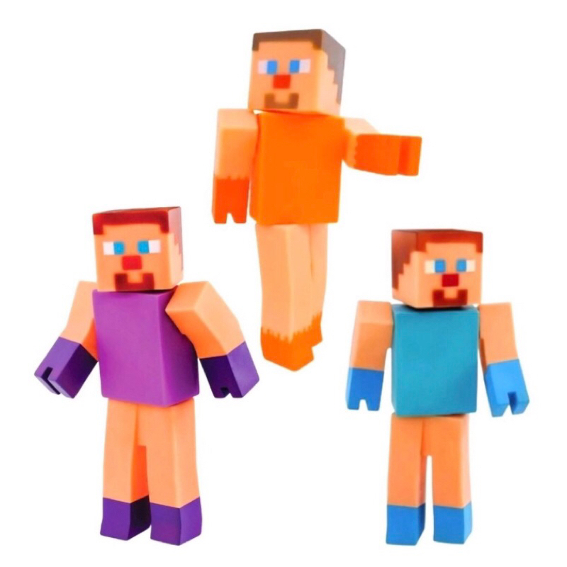 Boneco Super Blocks Articulados Jogo Minecraft l Ailos Aproxima