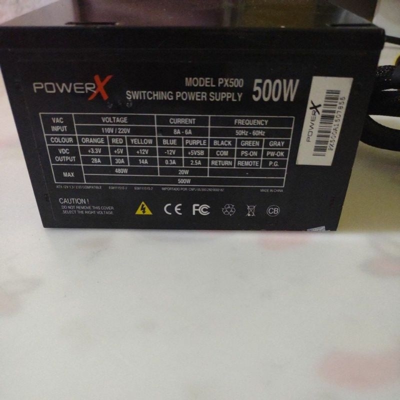 Fonte gamer ATX Power X 500W