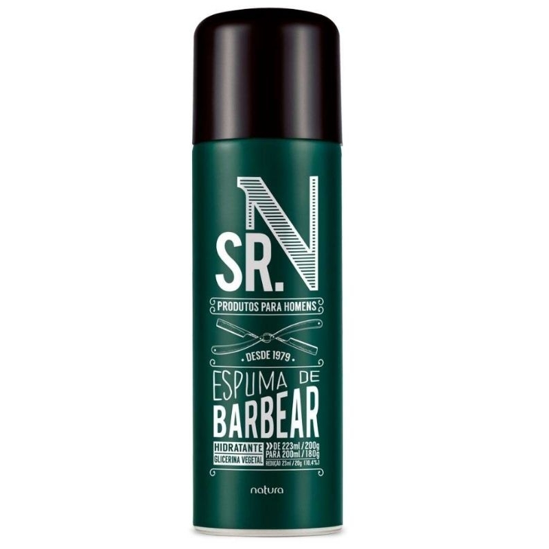 ESPUMA PARA BARBEAR SR N NATURA 200 G - PROMOÇÃO