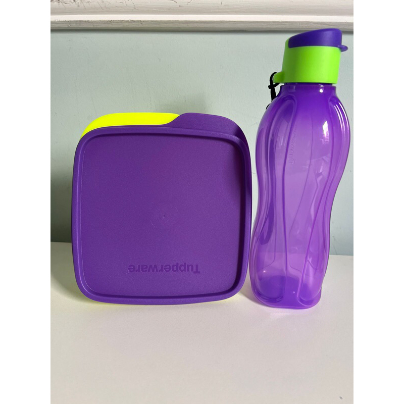 Kit TUPPERWARE (Garrafa Eco Tupper com Corda 500 mL + Divisória