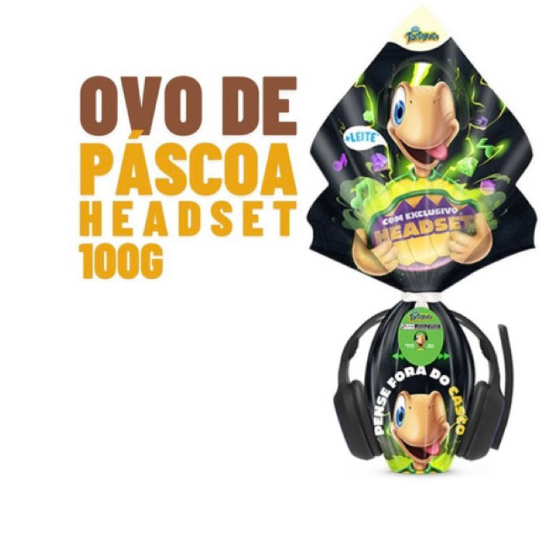 Ovo De Páscoa Tortuguita Headset Arcor 100g