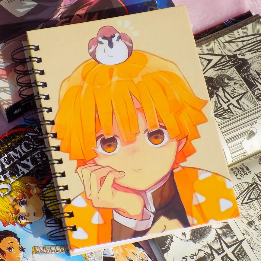 Caderno Personalizado Zenitsu Demon Slayer- 96fls