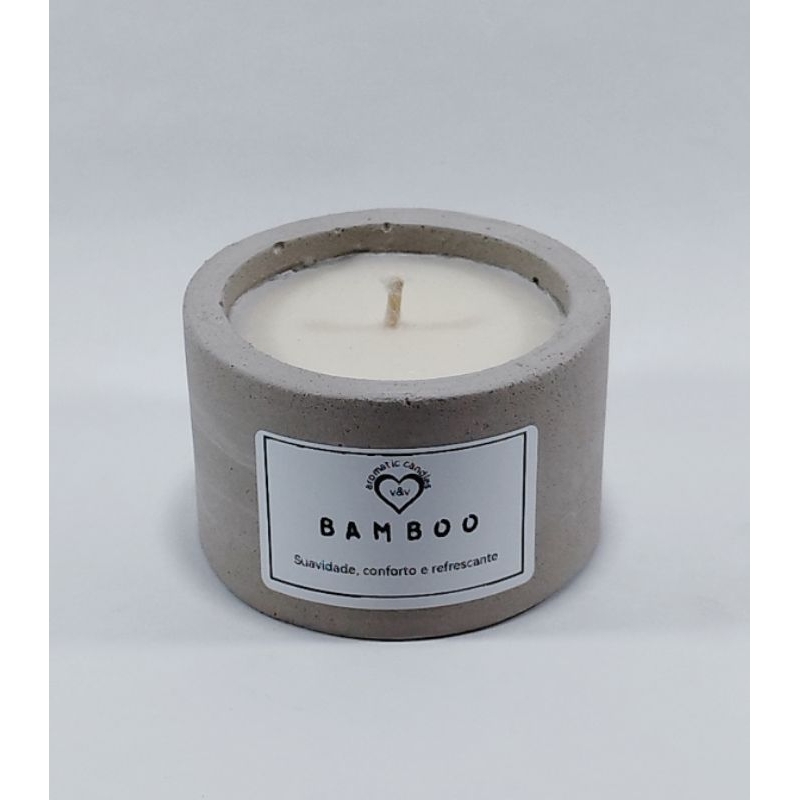 Velas Aromaticas Perfumadas Essência Bamboo 95ml.