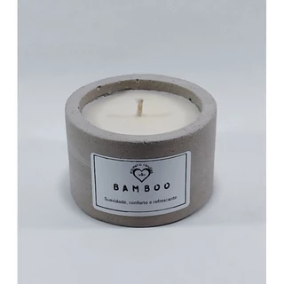 Velas Aromaticas Perfumadas Essência Bamboo 95ml.
