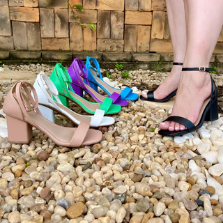 Sapato feminina, Salto bloco, Sandália feminina, Salto promoção