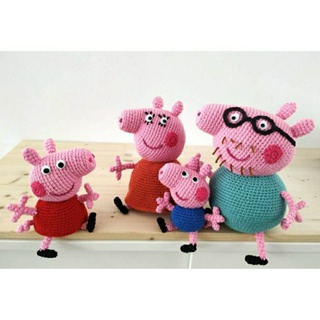 Peppa Pig Familia Amigurumi - peppa pig crochê