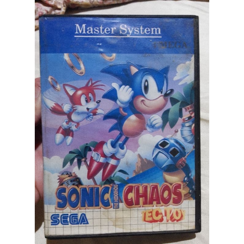 Sonic Chaos Original Tectoy Master System - Loja Fisica Rj 