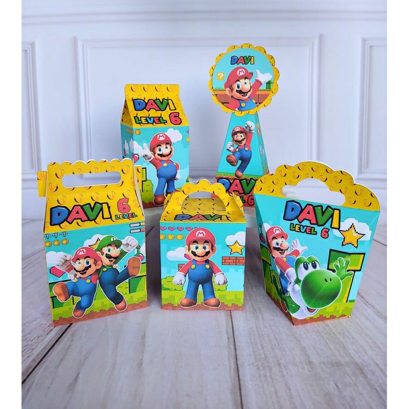 Lembrancinhas Personalizadas Super Mario Basico Mario Bros Super