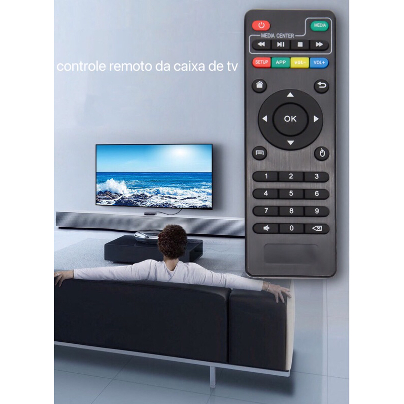 Controle Remoto Smart Tv Box Pro K Shopee Brasil