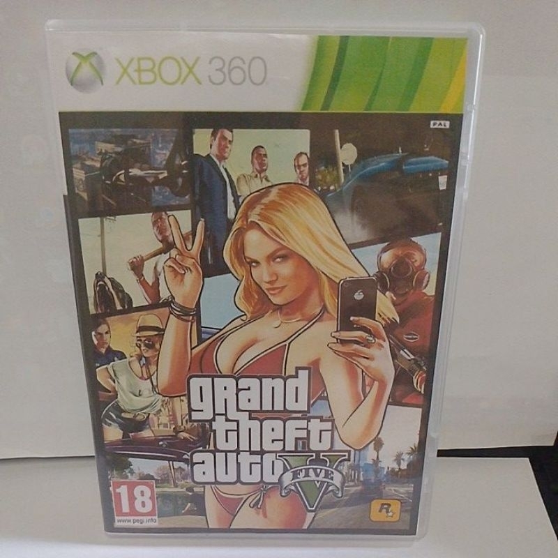 xbox 360 GTA 5 raridade novo copia dvd duplo - Escorrega o Preço