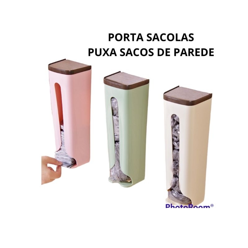 Puxa Saco Suporte Organizador Dispenser Multiuso Sacola Plástica ...
