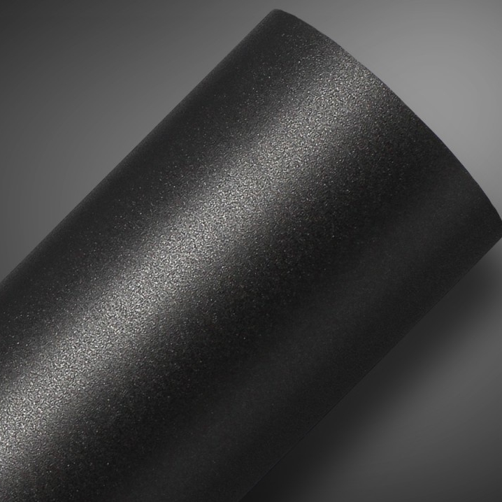 Adesivo para envelopar multiuso parte interna e externa preto fosco jateado (indicado colunas e soleiras)