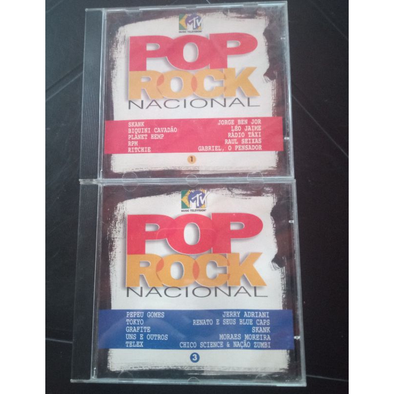CDs: Pop Rock Nacional Vol. 1 e Vol. 3 (Originais) | Shopee Brasil