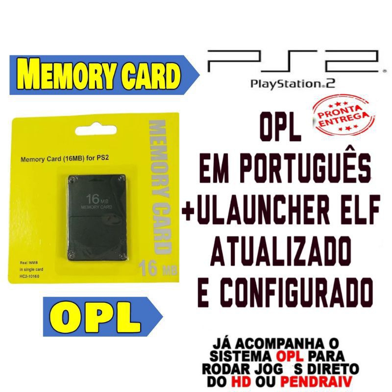 Memory card com Opl 16m/32m para PlayStatio 2 PS2