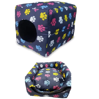 Cama Pet Iglu Toca Caminha Para Cães e Gatos 2 EM 1