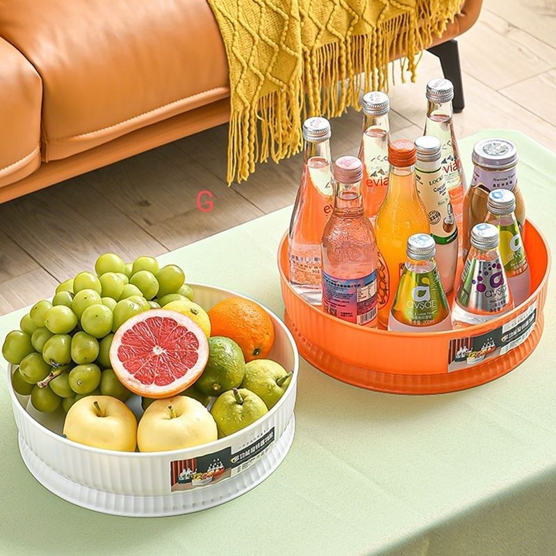 BANDEJA GIRATORIA 360 GRAUS PARA ARMAZENAMENTO DE COSMETICOS \FRUTA