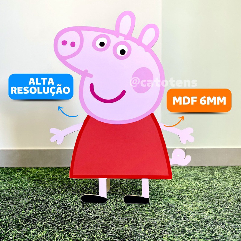 Display Mdf Casinha Peppa Pig Decoração De Festas 