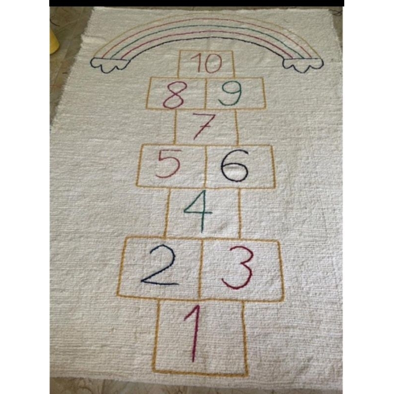 Tapete manual Boho amarelinha 1,50x2,00