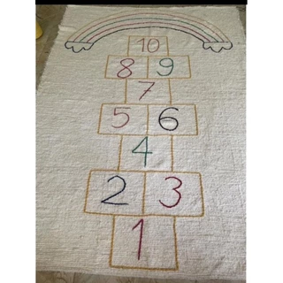 Tapete manual Boho amarelinha 1,50x2,00