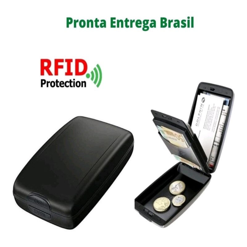 Carteira Slim Protect Rfid Antifurto | Shopee Brasil