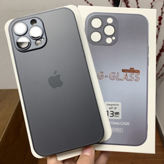 Capinha Case AG Glass Vidro Fosco Anti Risco Anti Manchas Proteção de Câmeras Para Apple IPhone XR 11 12 13 14