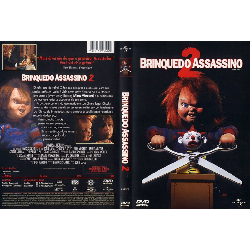 Brinquedo Assassino 2 (Child's Play 2, 1990) by John Lafia