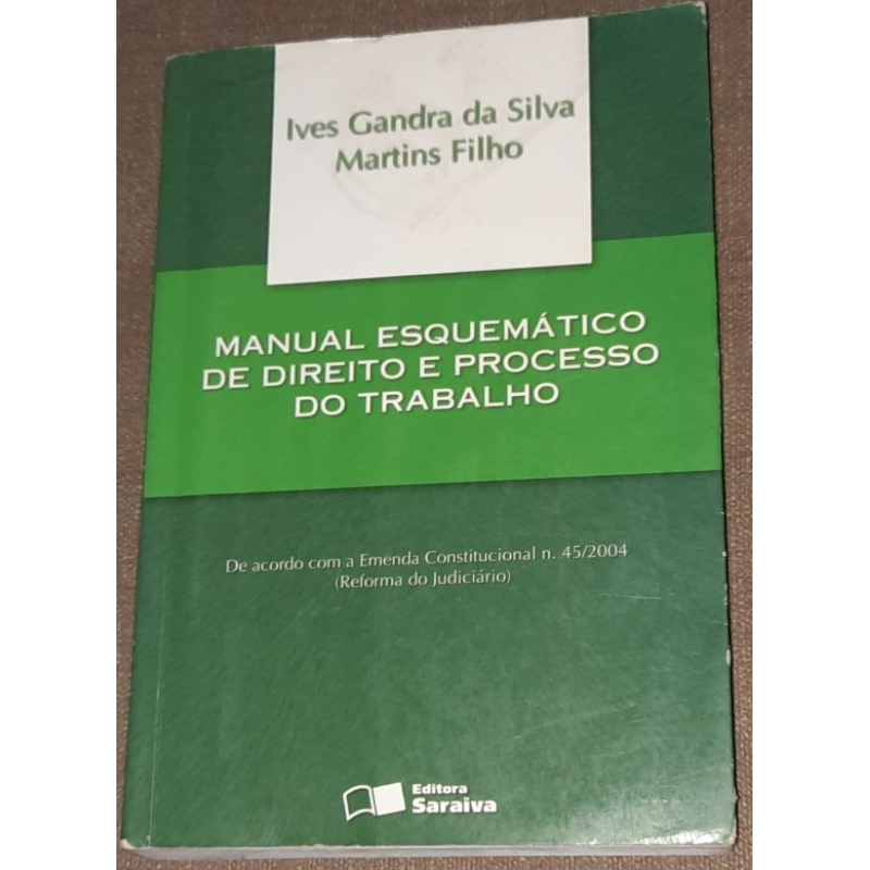 Livro Manual Esquematico De Direito E Processo Do Trabalho 114 Shopee Brasil 9735