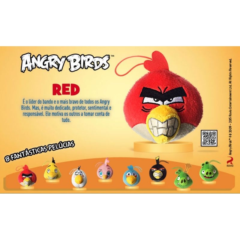 Angry Birds Pelúcia McDonald's Shopee Brasil