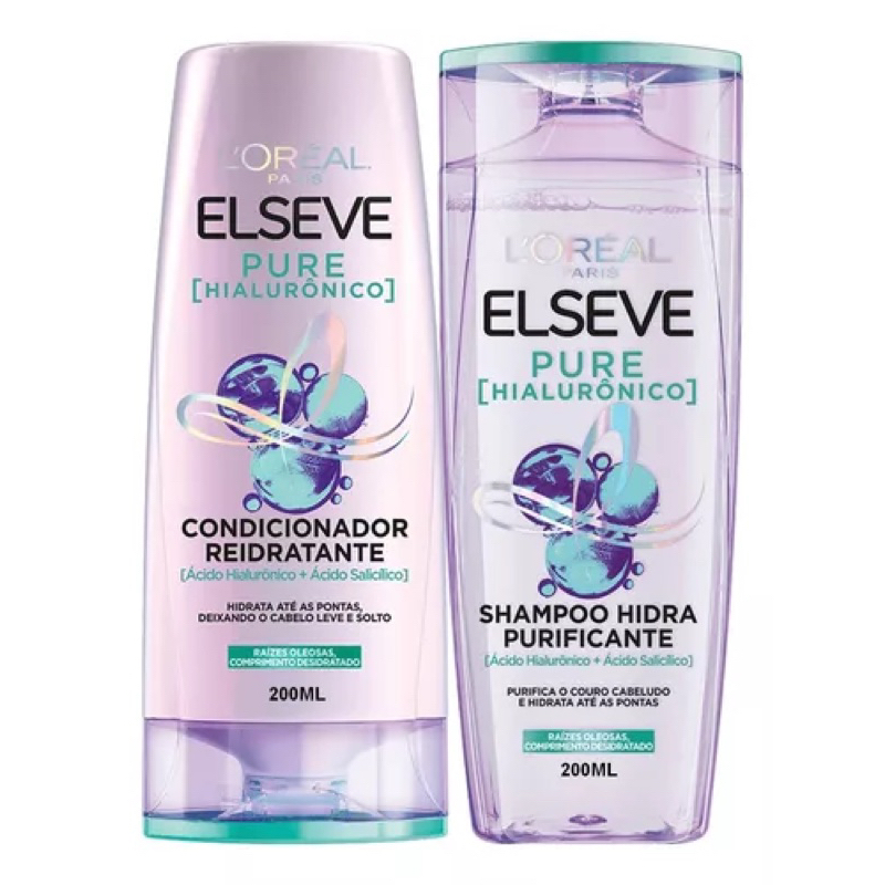 Kit Shampoo + Condicionador L'Oréal Paris Elseve Pure Hialurônico