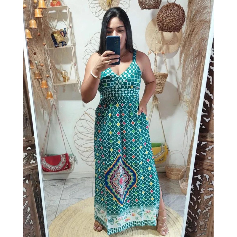 Vestido Longo | Shopee Brasil