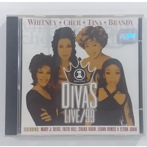 CD Whiney Houston Cher Tina Turner Brandy VH1 Divas Live/99 ...