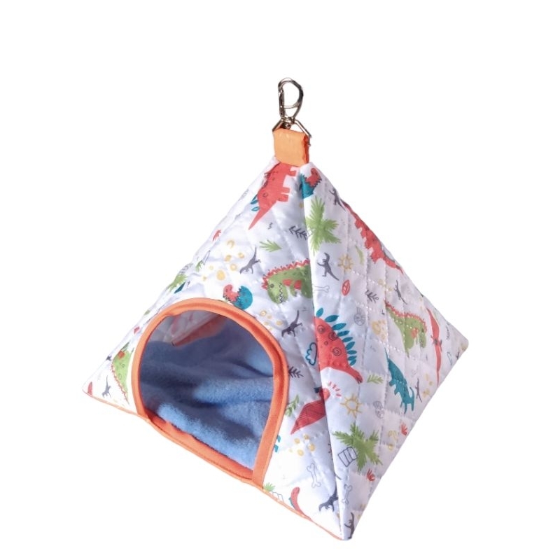 Casinha cama toca porquinho da índia, chinchila, hamster pano bom com acabamento em viés.