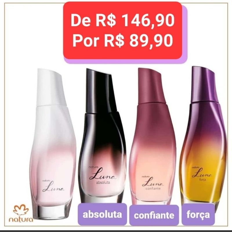 Perfume LUNA Natura varias fragrâncias | Shopee Brasil