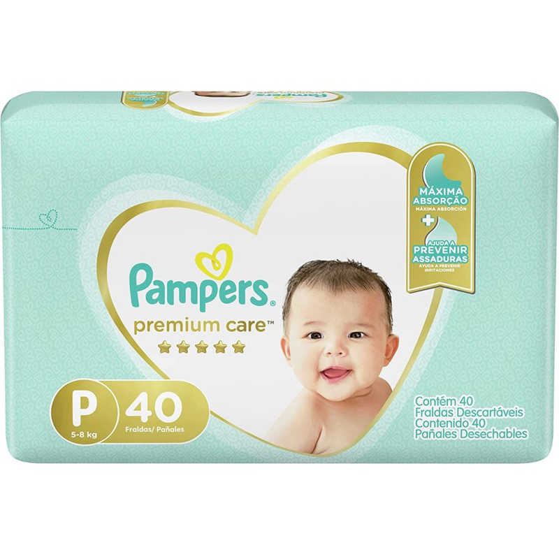 Kit 2 Pacotes Fralda Pampers Premium Care P 80 Fraldas Shopee Brasil