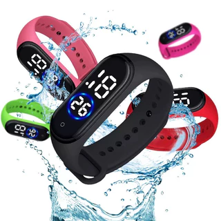 LED Relógio M4 Pulseira digital Esportivo A prova água feminino masculino