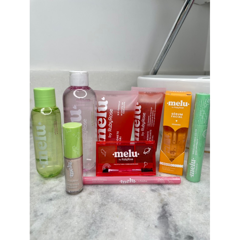 Kit Make e Skincare Melu Shopee Brasil