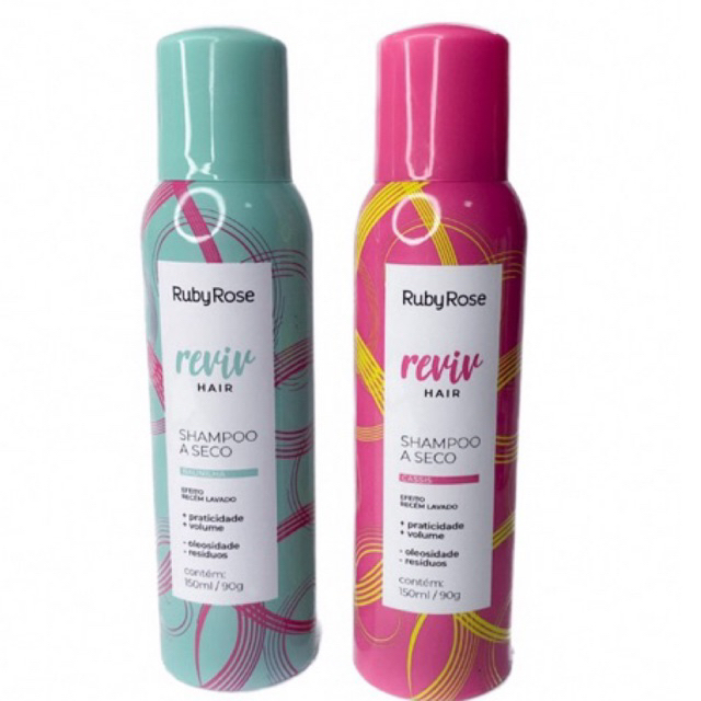 shampoo a seco Ruby rose cabelo lavar Shopee Brasil