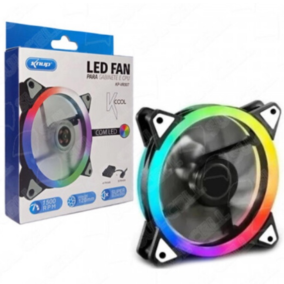 Cooler Fan Rgb Cpu Mm Para Gabinete Kcool C Led Knup Kp Vr